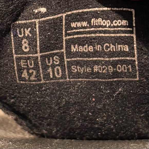 FITFLOP Sz 10 Pattent Leather Front Post Comfort Sole Slides aslip On Sandals - Picture 13 of 13